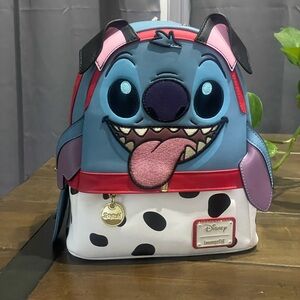 Loungefly stitch 101 Dalmatian backpack